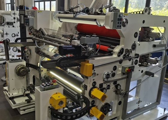 Colorful Touch Screen Slitting Rewinder Machine 200M Per Min Production Speed Of Wave Knife