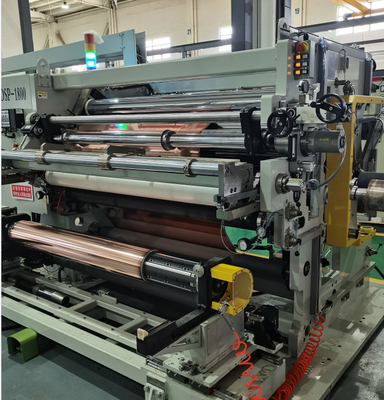 10mmのスクラップエッジ幅 白色切断回転機 基板 PET+Cu OPP+Cu